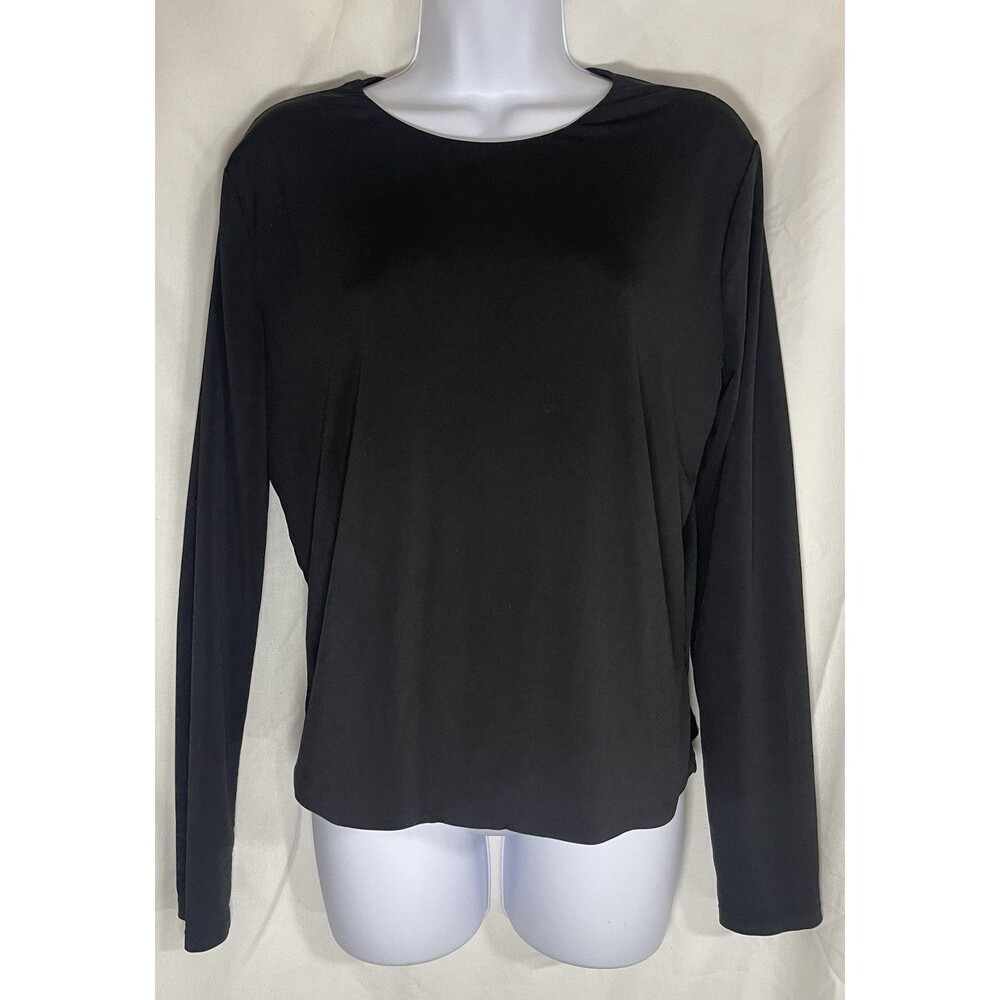 No Boundaries Women's XL (15-17) Black Long Sleeve Crewneck Top